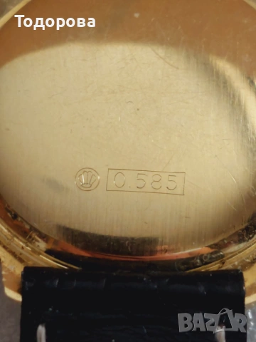 Швейцарски автоматичен мъжки златен часовник 25 рубина,злато 585, снимка 5 - Мъжки - 54237849