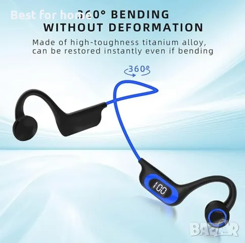  Костнопроводими, водоустойчиви, безжични Bluetooth слушалки Générique, снимка 2 - Bluetooth слушалки - 50106342