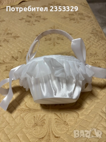 Кошничка за малка шаферка, снимка 3 - Сватбени аксесоари - 51647111