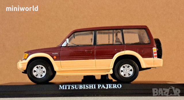 Mitsubishi Pajero 1998 - мащаб 1:43 на DelPrado моделът е без забележки и липси в PVC дисплей-кейс, снимка 2 - Колекции - 46274939