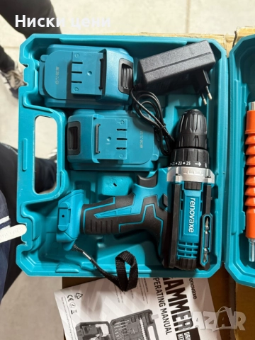 Комплект бормашина с двойна батерия и безчетков мотор за точност и мощност във всеки детайл, снимка 9 - Куфари с инструменти - 52380813