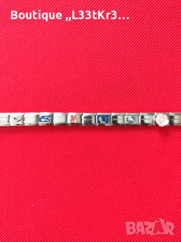 Елегантна дамска гривна от неръждаема стомана, Nomination style, снимка 4 - Гривни - 53438645