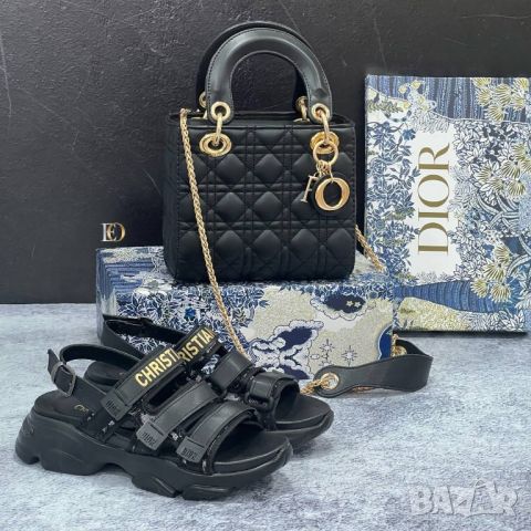 дамска чанта и сандали christian dior , снимка 9 - Сандали - 46542259