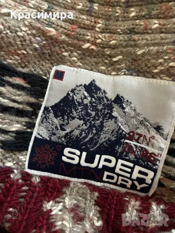 Super Dry жилетка с вълна, М, снимка 7 - Жилетки - 48171048