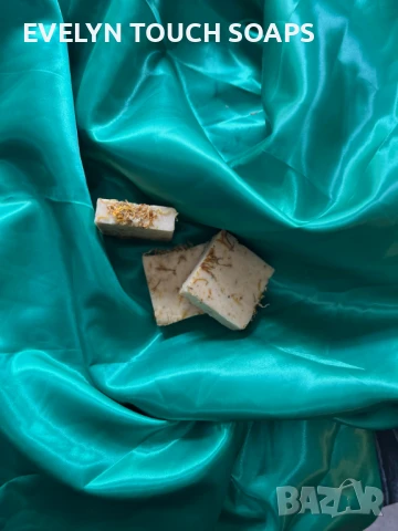 натурален сапун Слънце и Невен – ръчно направен сапун със сухо козе мляко и куркума, снимка 5 - Козметика за тяло - 51104701