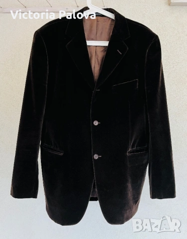 Луксозно кадифено сако MEDITERRANEA Италия, снимка 8 - Сака - 53225874