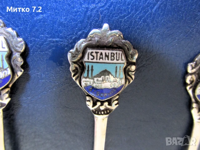 Комплект турски сребърни лъжички, снимка 6 - Антикварни и старинни предмети - 50858196