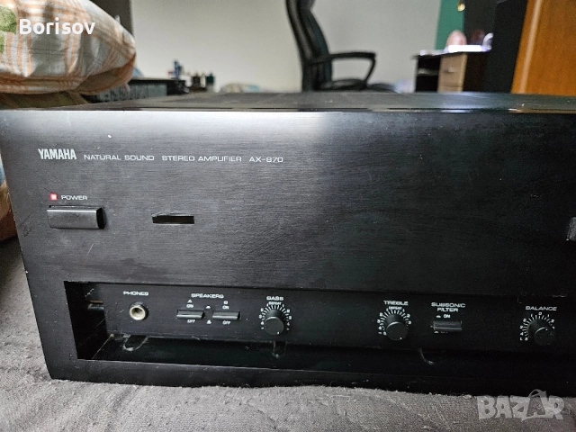 Стерео усилвател Yamaha AX-870, снимка 5 - Ресийвъри, усилватели, смесителни пултове - 52307563