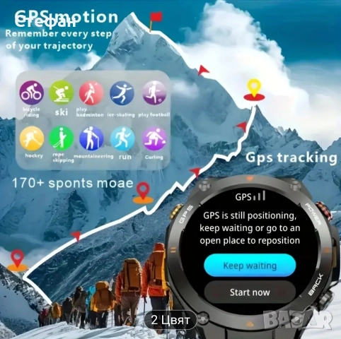 Смарт часовник с GPS , снимка 5 - Смарт часовници - 52773933