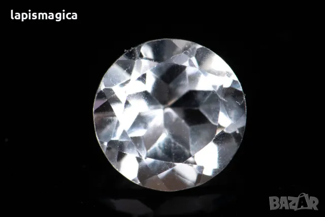 Бял топаз 1.00ct 6mm кръгла шлифовка #4, снимка 1 - Други - 47033173