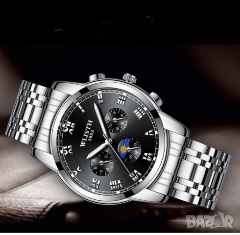 Изискан мъжки бизнес часовник с метален корпус, снимка 13 - Мъжки - 51947697