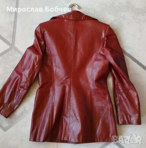 Елегантно дамско сако от естествена кожа, снимка 2 - Сака - 52623941