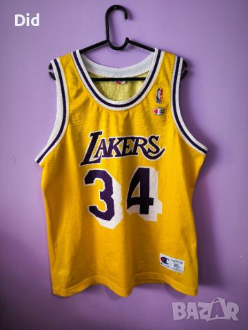 vintage Champion LA Lakers O'Neal jersey , снимка 1 - Спортни дрехи, екипи - 46125616