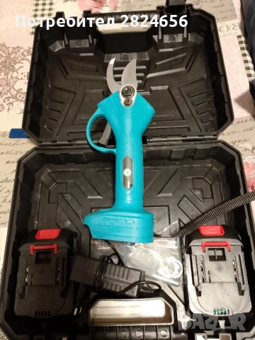 Акомулаторна Лозарска Ножица , снимка 4 - Градински инструменти - 53787207