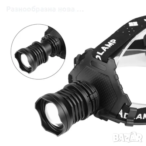 Подвижeн фенер за глава с USB презареждане 1000Lumens  XHP 70 - FL62, снимка 1 - Други - 48943927