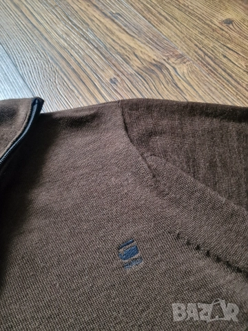 Страхотна мъжка жилетка G STAR RAW, 100% високо качествена вълна , размер L, снимка 4 - Пуловери - 52886741