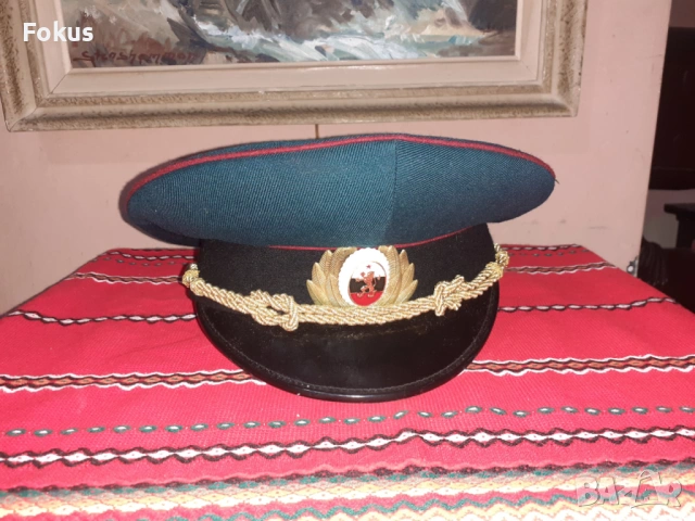 Стара военна парадна фуражка БНА Соц униформа, снимка 2 - Антикварни и старинни предмети - 53268514