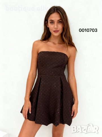 дамска рокля с камъчета