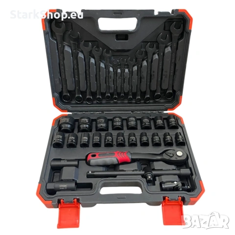 Професионално Ударно гедоре 1/2" 37 части STAHLMAYER куфар вложки, снимка 4 - Гедорета - 53858371