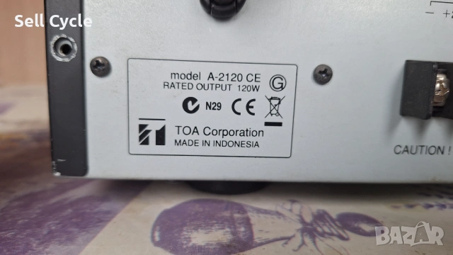 ✅УСИЛВАТЕЛ TOA A-2120 CE❗, снимка 6 - Ресийвъри, усилватели, смесителни пултове - 53248928