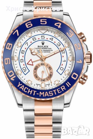 Мъжки луксозен часовник Rolex Yacht-Master II Steel & Rose Gold 116681-0002 (три различни варианти), снимка 1 - Мъжки - 32078175