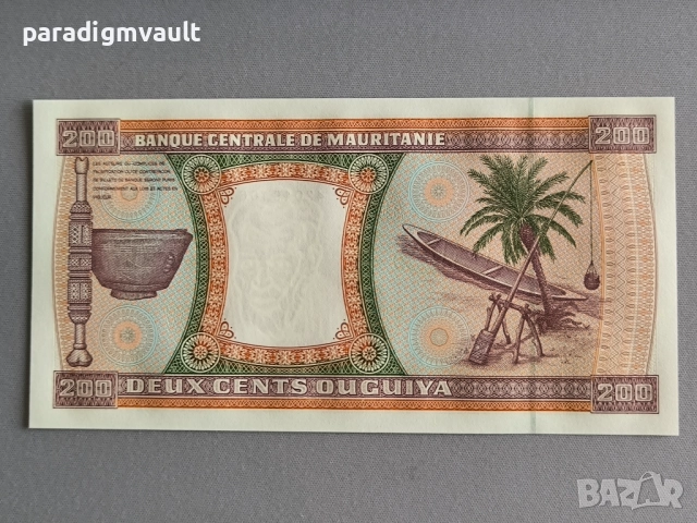 Банкнота - Мавритания - 200 угия UNC | 2002г., снимка 2 - Нумизматика и бонистика - 52182831