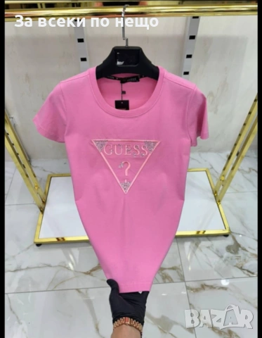 Guess Дамска Тениска👚Дамска Блуза С Къс Ръкав Гес - Налични Различни Цветове Код Bal Style19, снимка 4 - Тениски - 53658005