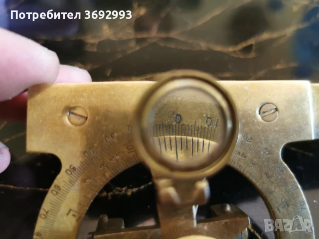 Клинометър инклинометър инструмент приблизително. 1900 г., снимка 5 - Антикварни и старинни предмети - 50587452