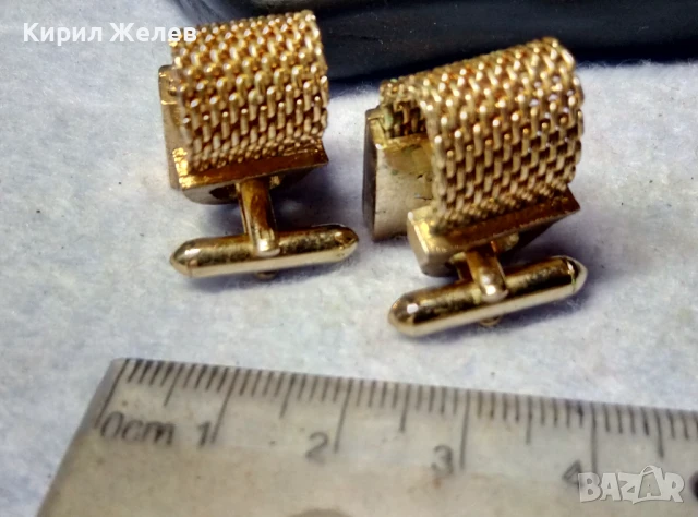 ЛУКСОЗНИ СКЪПОЦЕННИ ПОЗЛАТЕНИ БУТОНЕЛИ КОПЧЕТА За РЪКАВЕЛИ с ШЛИФОВАНО ТИГРОВО ОКО 48620, снимка 4 - Други - 51280111