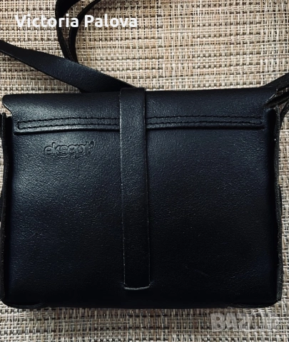 Малка стилна чанта EKSEPT естествена кожа, снимка 5 - Чанти - 53367078