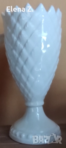 Винтидж ваза-бокал на Belleek Ирландия, снимка 2 - Вази - 52505680
