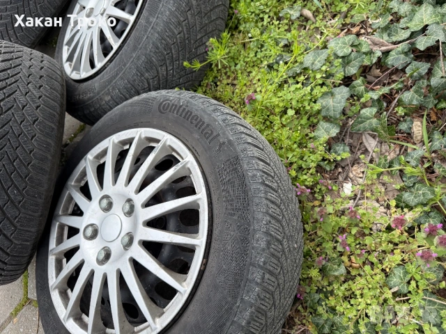 Джанти с гуми (Continental) 15ки 195/65/15 Mercedes w203, снимка 4 - Гуми и джанти - 54014002