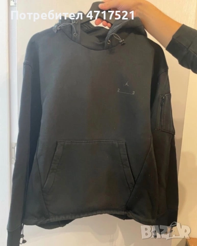 Худи Jordan ,loose fit,черно