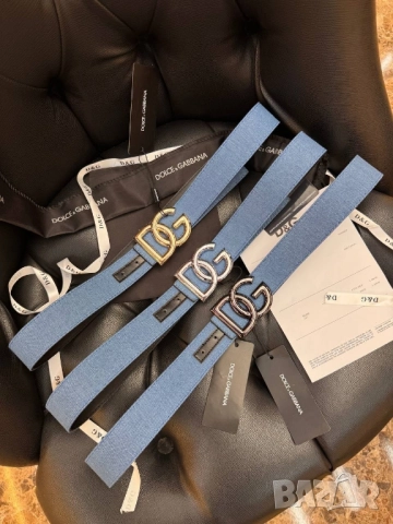 колан от естествена кожа, кутия, сертификат и торба dolce gabbana , снимка 2 - Колани - 51738689