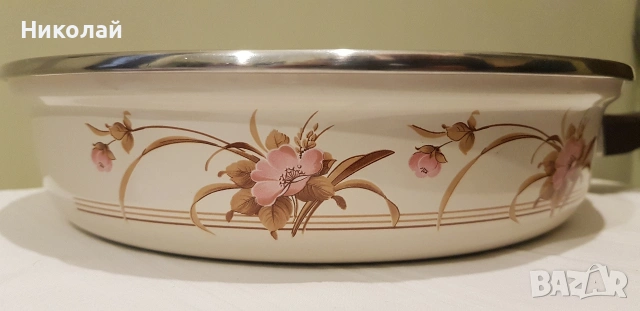 Емайлиран тиган, снимка 10 - Съдове за готвене - 53251287