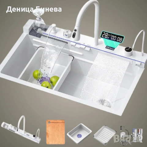 Умна кухненска мивка с изтеглящ се кран, снимка 8 - Други стоки за дома - 53138559
