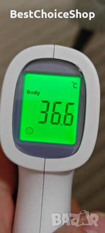 Инфрачервен термометър Безконтактен LCD дисплей с функция памет, снимка 6 - Други - 53205104