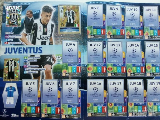 Стикер албум "UEFA CHAMPIONS LEAGUE"  2016/17г.  Topрs, снимка 14 - Колекции - 46731179