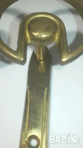 Лот 3 месингови закачалки за дрехи, снимка 10 - Закачалки - 51424834