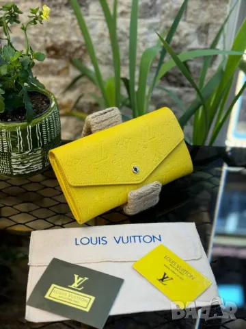 портмонета от естествена кожа louis vuitton , снимка 1 - Портфейли, портмонета - 49295285