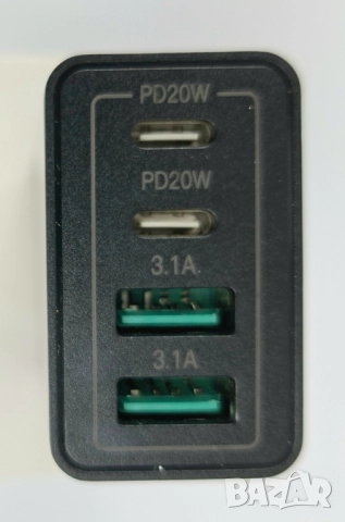 Ново Бързо зарядно устройство (Wall Charger) USB-C и USB-A, снимка 2 - Оригинални зарядни - 52928635