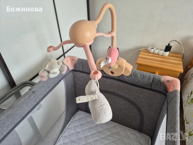 Детска кошара Kindercraft преносима, с матрак, снимка 13 - Бебешки легла и матраци - 54167729