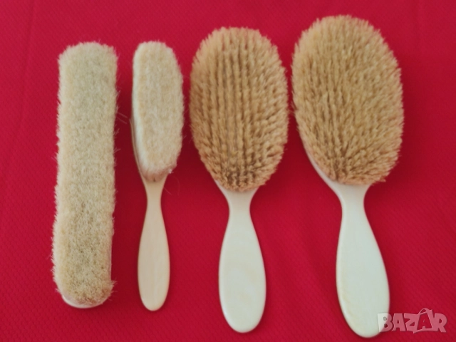 Комплект тоалетни принадлежности от слонова кост със сребърен монограм. , снимка 5 - Антикварни и старинни предмети - 51655159