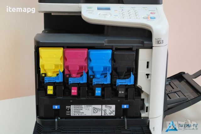Цветен лазерен принтер, скенер, копир формат А4 Konica Minolta Bizhub C3110, снимка 4 - Принтери, копири, скенери - 45666673
