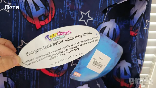 Медицинска работна туника Captain America, снимка 4 - Тениски - 49990760