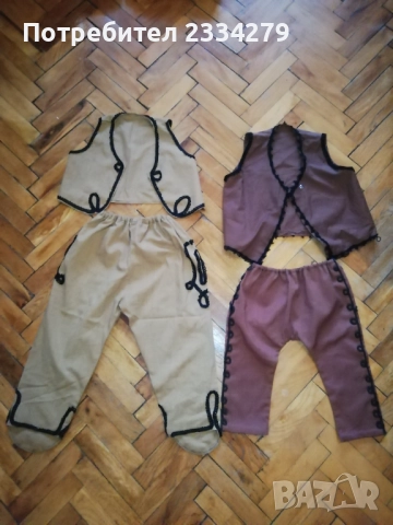 Стари децки фолклорни комплекти потури и елек от 70-80те години. , снимка 6 - Антикварни и старинни предмети - 52929325