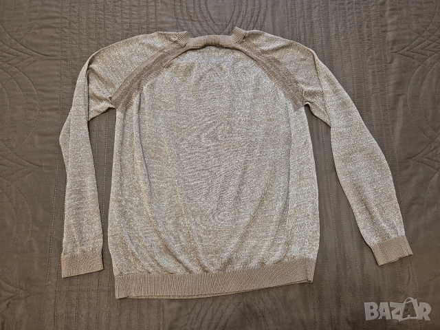 Златиста блуза Mango Манго размер М, снимка 5 - Блузи с дълъг ръкав и пуловери - 54089777