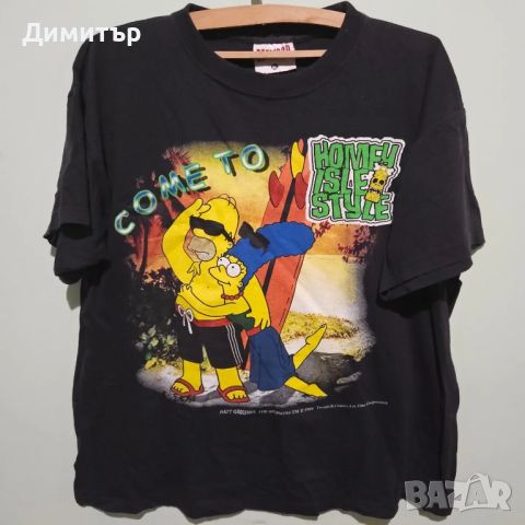 Оригинална тениска на The Simpsons XL cartoon t-shirt  , снимка 1 - Тениски - 45936816