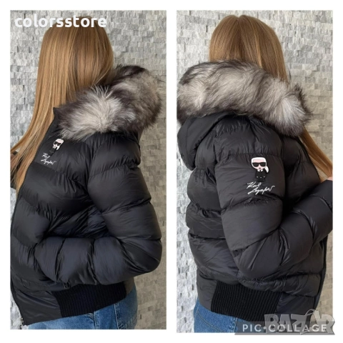 Дамски къси зимни якета с естествен косъм , снимка 7 - Якета - 51561745