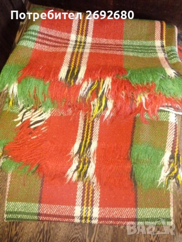 Вълнени губери комплект за две табуретки+ъглов диван/нови родопски одеала 160/220см., снимка 12 - Други - 48415135